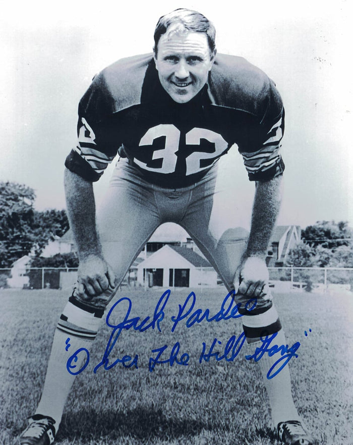 Jack Pardee Signed Washington Redskins 8x10 Photo Over Hill Gang
