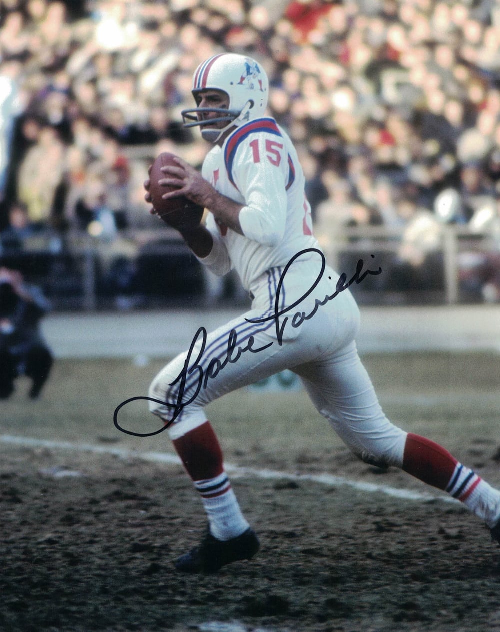 Babe Parilli New England Patriots Signed 8x10 Photo-Powers Sports Memorabilia