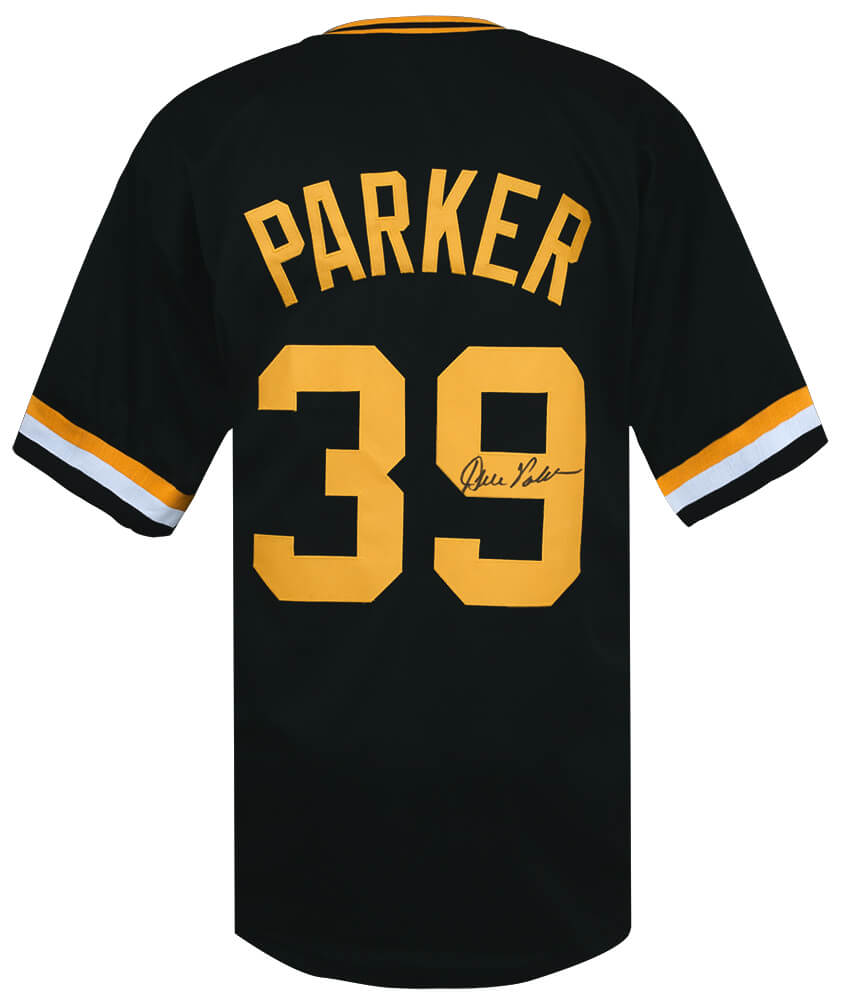 Dave Parker Autographed Black Throwback Custom Baseball Jersey-Powers Sports Memorabilia