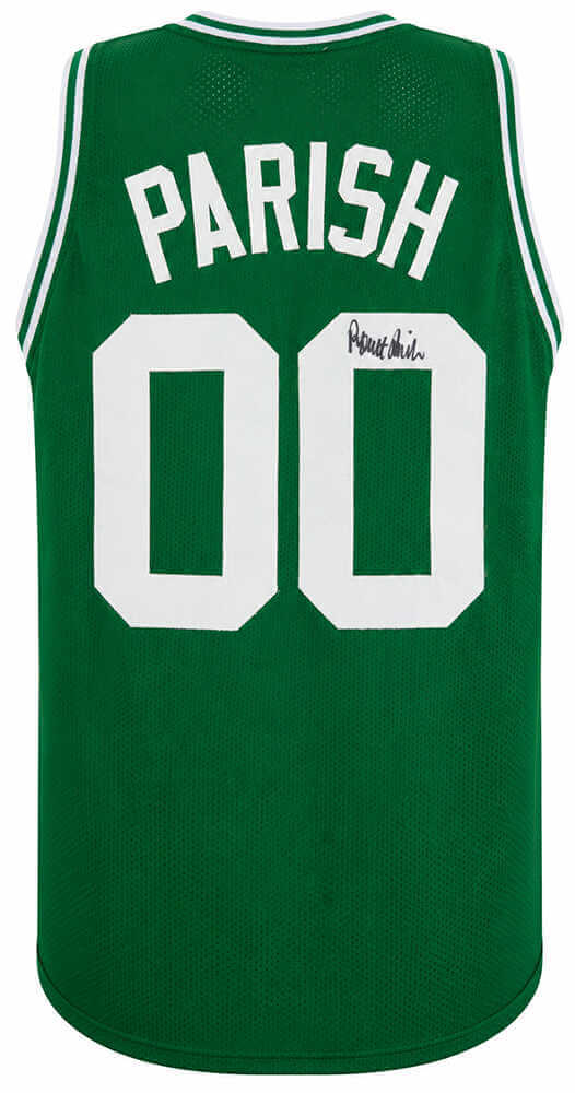 Robert Parish Autographed Green Custom Basketball Jersey-Powers Sports Memorabilia