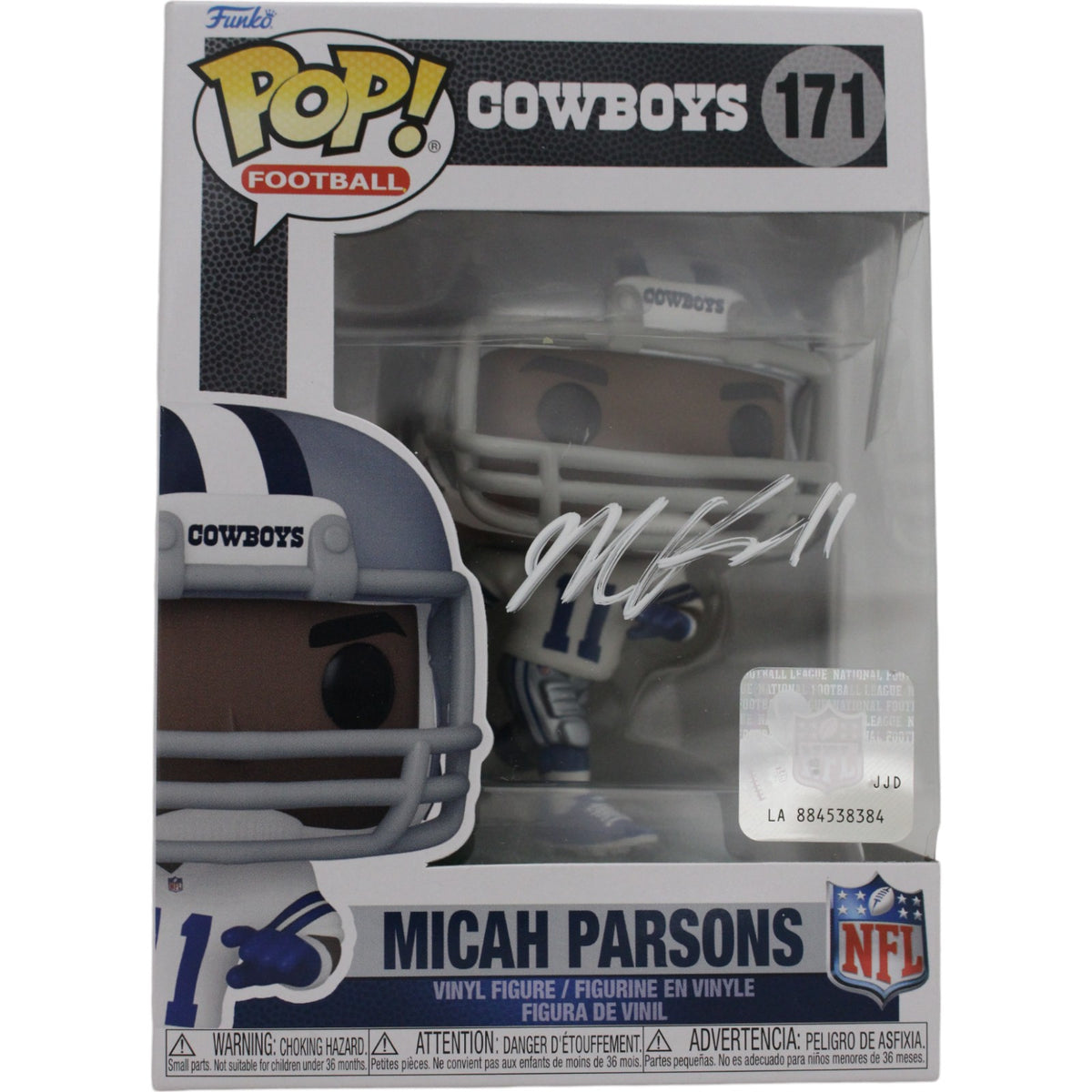 Micah Parsons Dallas Cowboys Signed Funko Pop - Funko Pop! #171 FAN-Powers Sports Memorabilia