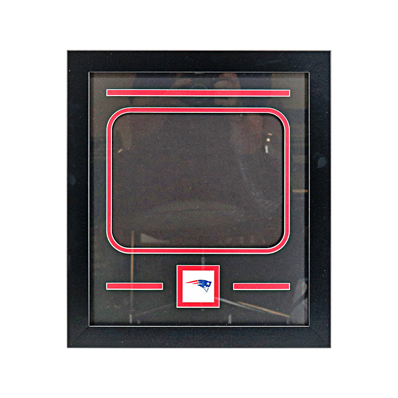 New England Patriots Deluxe Empty Frame Shell for 8"x10" Horizontal Photo-Powers Sports Memorabilia
