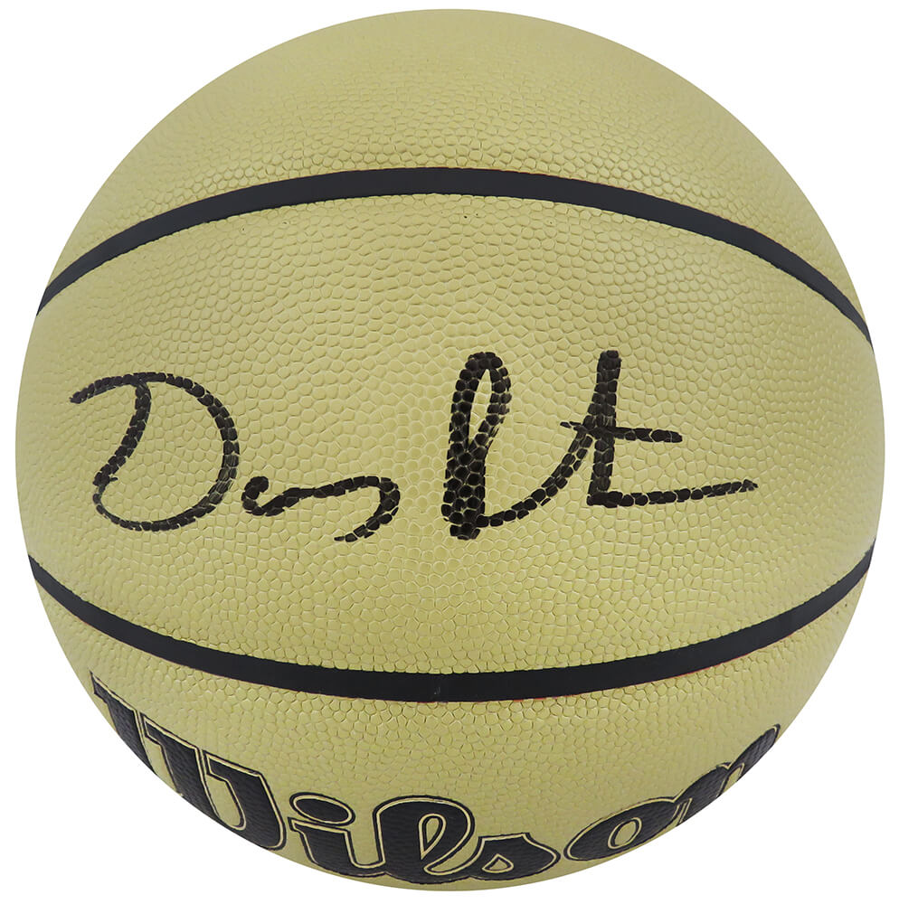 Gary Payton Autographed Wilson Gold NBA Basketball-Powers Sports Memorabilia