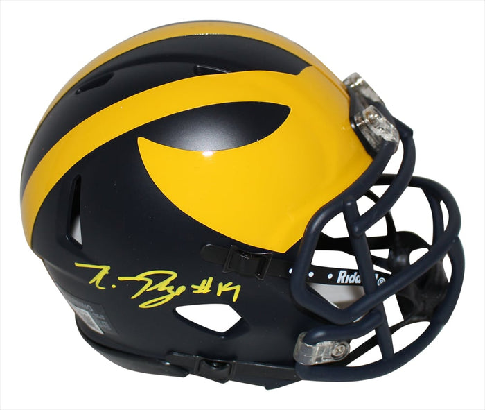 Kwity Paye Autographed Michigan Wolverines Speed Mini Helmet – Beckett Authenticated-Powers Sports Memorabilia