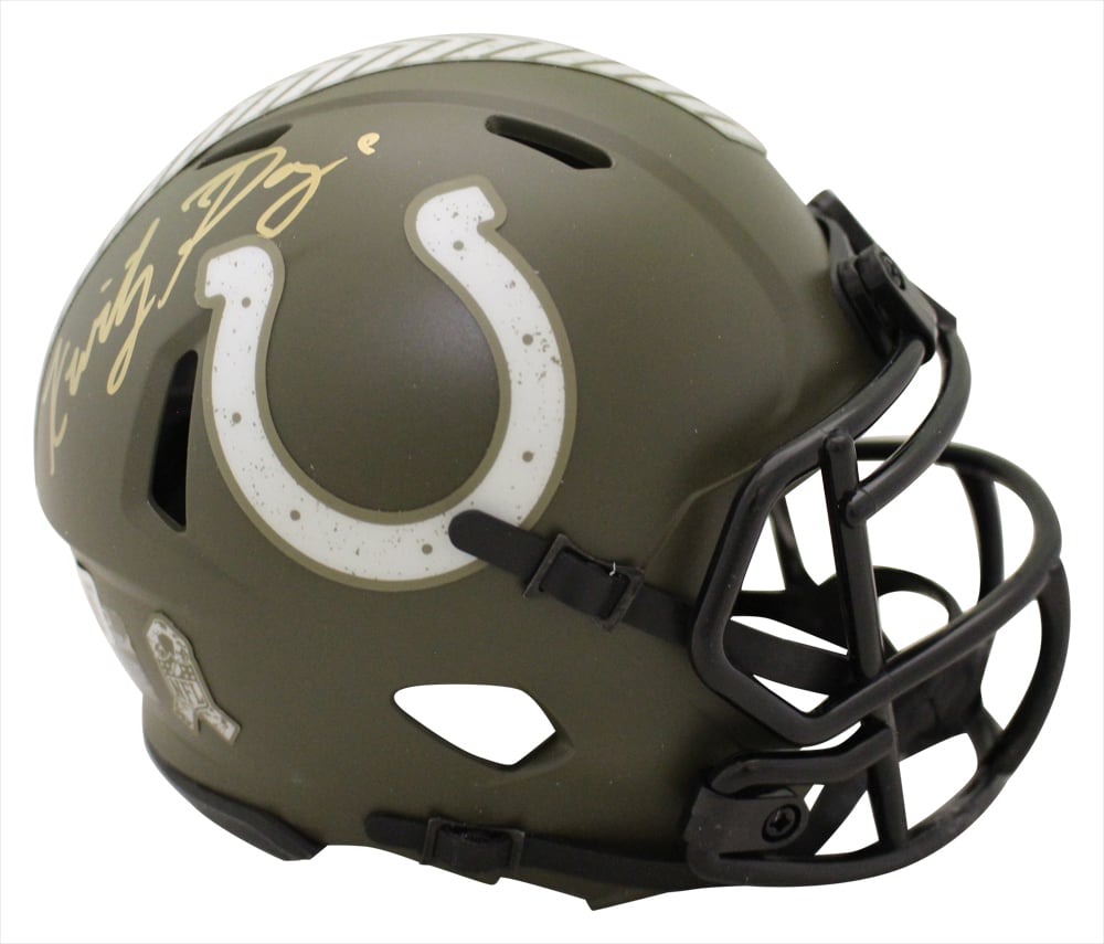 Kwity Paye Signed Indianapolis Colts Salute Mini Helmet – Beckett Authenticated-Powers Sports Memorabilia