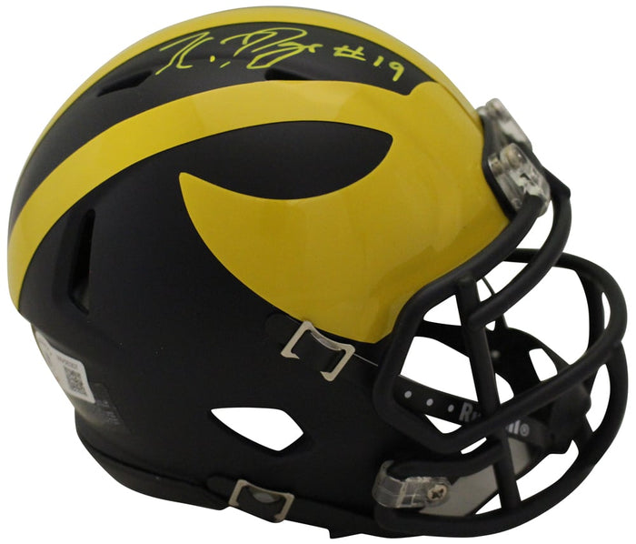 Kwity Paye Signed Michigan Wolverines Speed Mini Helmet – Beckett Authenticated-Powers Sports Memorabilia