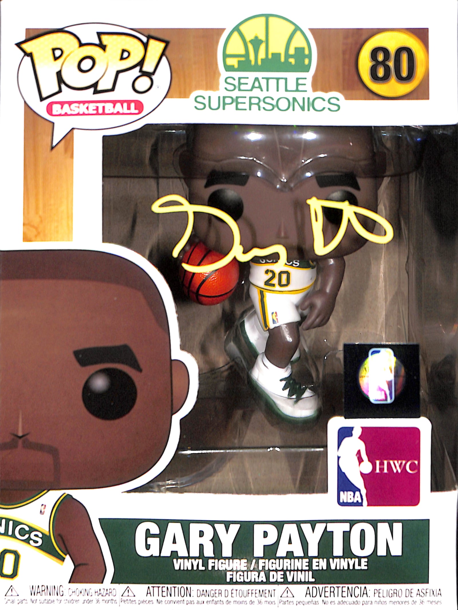 Gary Payton Signed Seattle SuperSonics Funko Pop! – Beckett Authenticated-Powers Sports Memorabilia