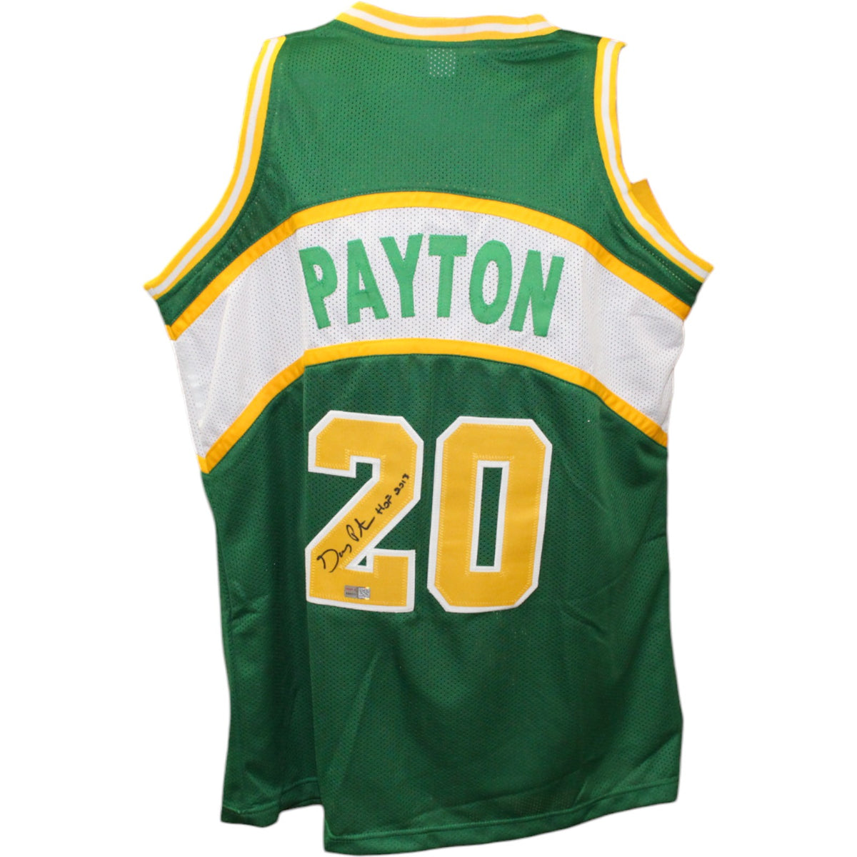 Gary Payton Seattle Supersonics Signed Jersey - Pro Style Green HOF TRI-Powers Sports Memorabilia