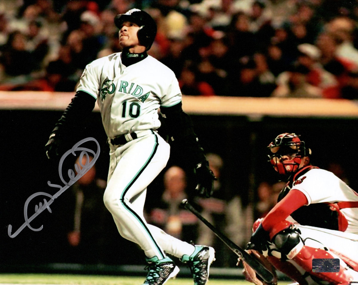 Autographed Gary Sheffield Florida Marlins 8x10 Photo-Powers Sports Memorabilia