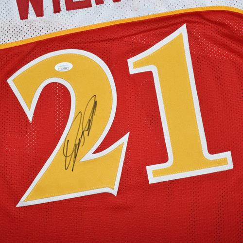 Autographed Dominique Wilkins Atlanta Hawks (Red #21) Custom Jersey - JSA-Powers Sports Memorabilia