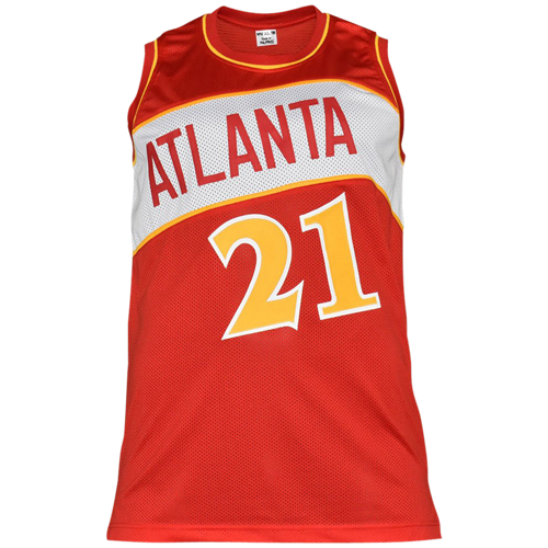 Autographed Dominique Wilkins Atlanta Hawks (Red #21) Custom Jersey - JSA-Powers Sports Memorabilia