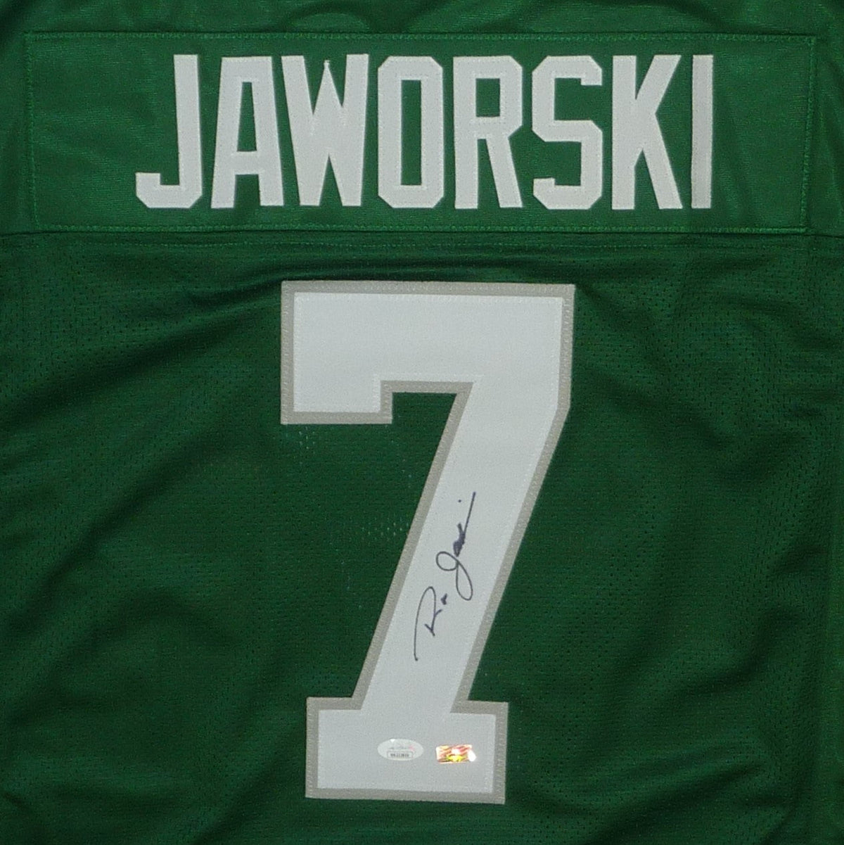 Autographed Ron Jaworski Philadelphia Eagles (Green #7) Jersey - JSA-Powers Sports Memorabilia