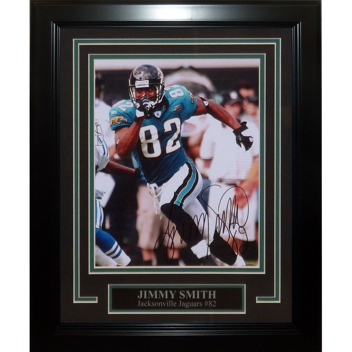 Autographed Jimmy Smith Jacksonville Jaguars Deluxe Framed 8x10 Photo-Powers Sports Memorabilia