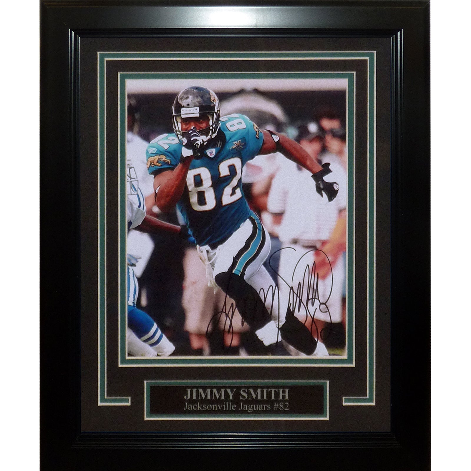 Autographed Jimmy Smith Jacksonville Jaguars Deluxe Framed 8x10 Photo-Powers Sports Memorabilia