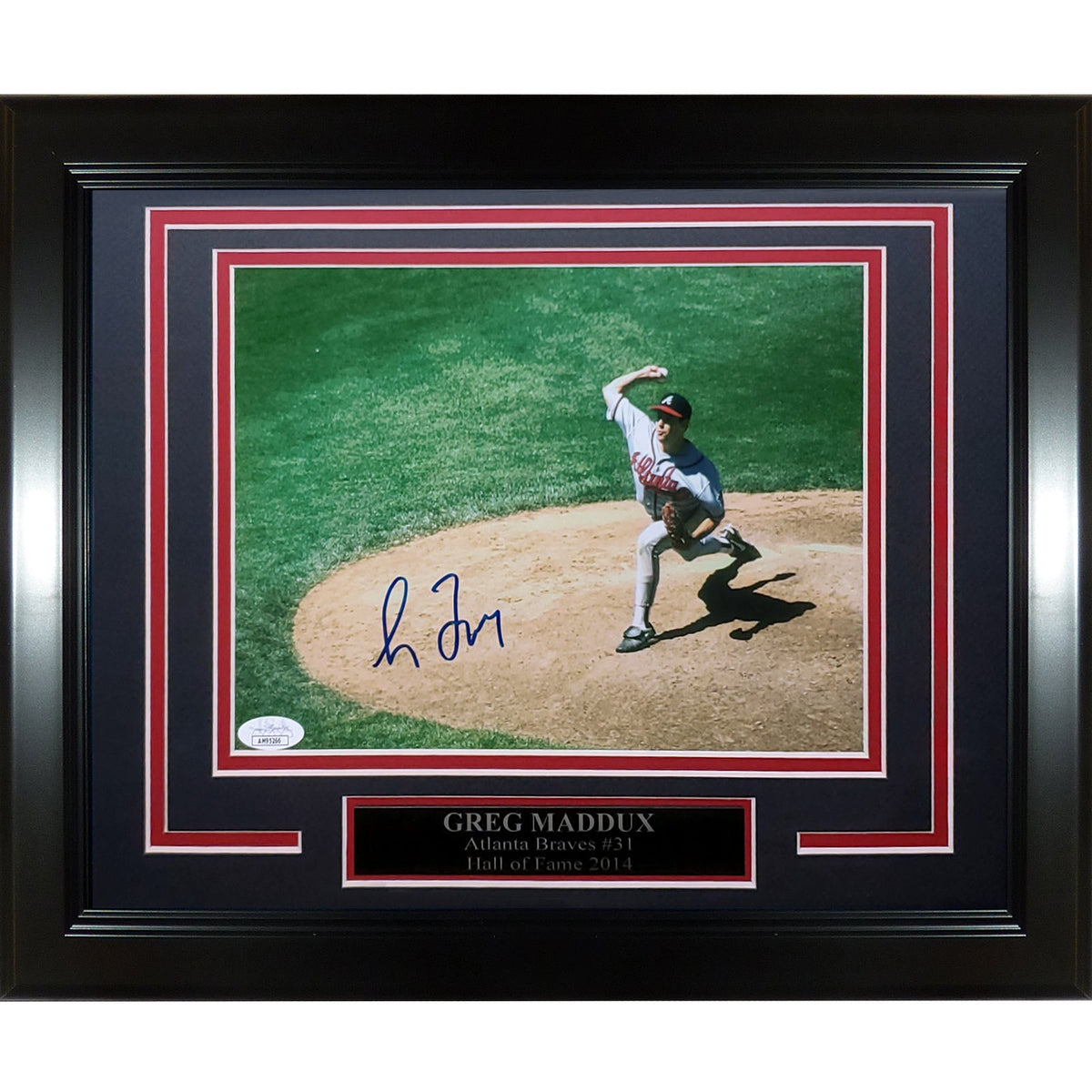 Autographed Greg Maddux Atlanta Braves Deluxe Framed 8x10 Photo - JSA-Powers Sports Memorabilia