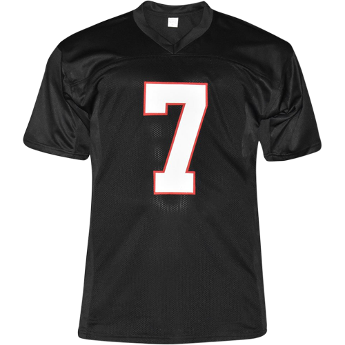 Autographed Michael Vick Atlanta (Black #7) Custom Jersey - JSA-Powers Sports Memorabilia