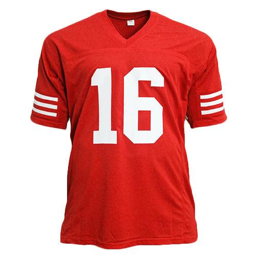 Autographed Joe Montana San Francisco 49ers (Red #16) Custom Jersey - JSA-Powers Sports Memorabilia