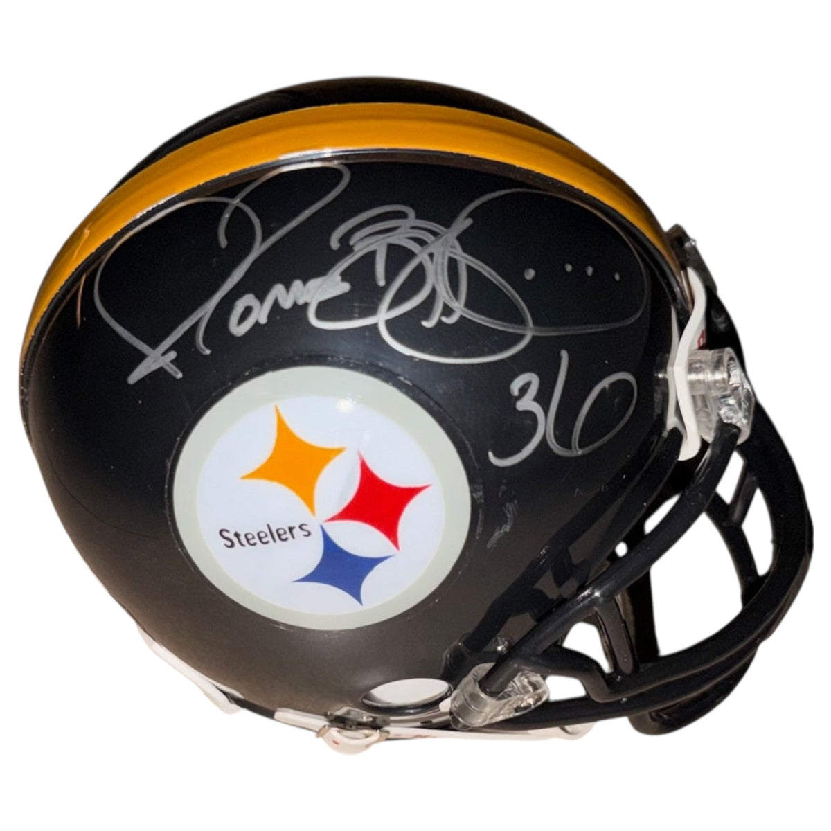 Autographed Jerome Bettis Pittsburgh Steelers Mini Helmet - JSA-Powers Sports Memorabilia