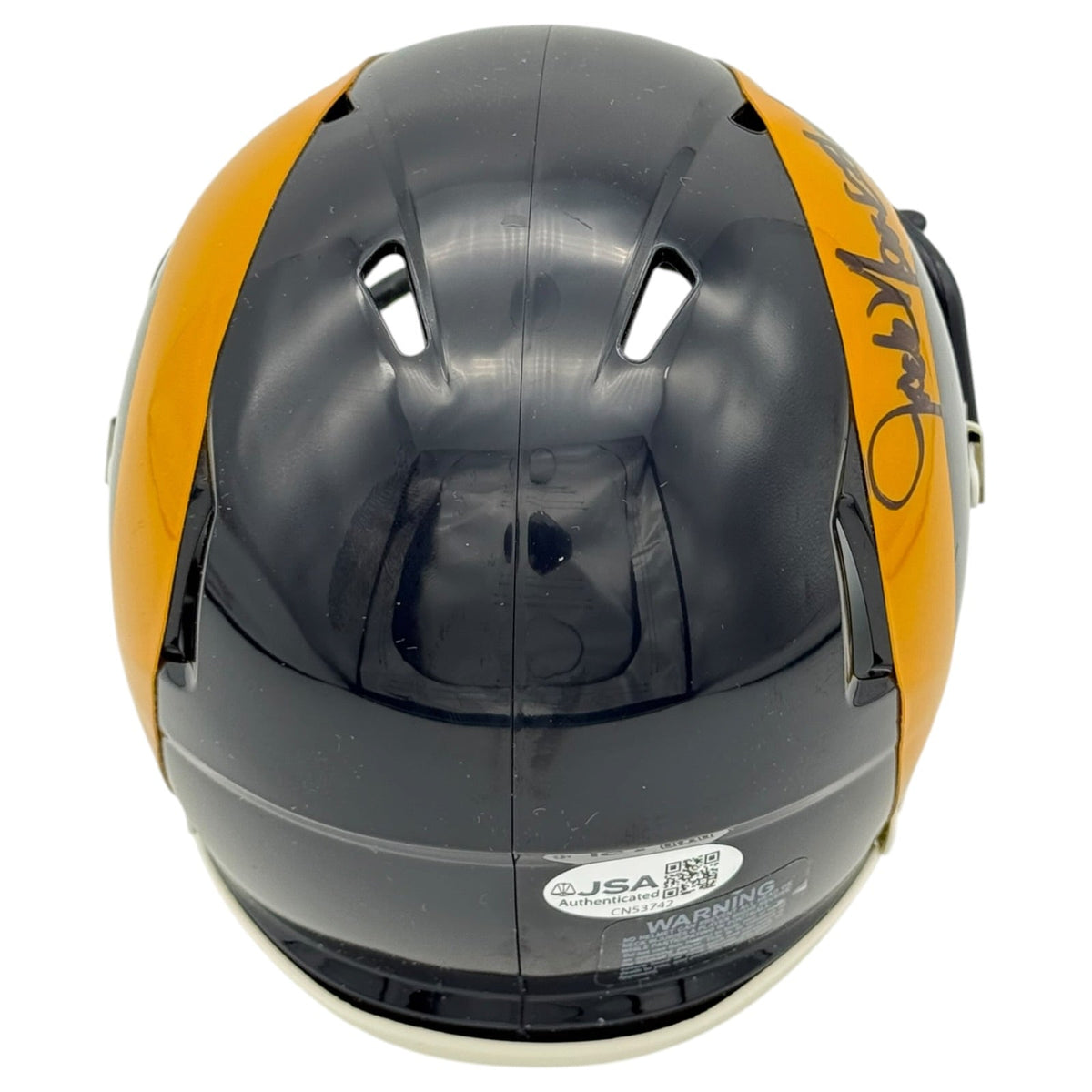 Autographed Jack Youngblood Los Angeles Rams (Yellow Throwback) Mini Helmet w/ "HOF 01"-Powers Sports Memorabilia