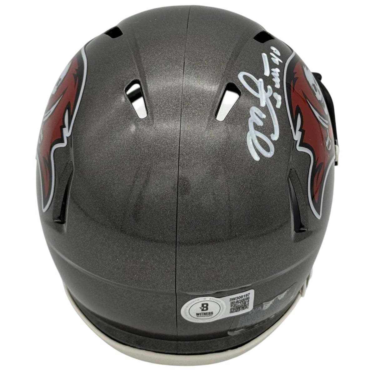 Autographed Mike Alstott Tampa Bay Buccaneers Mini Helmet - JSA-Powers Sports Memorabilia