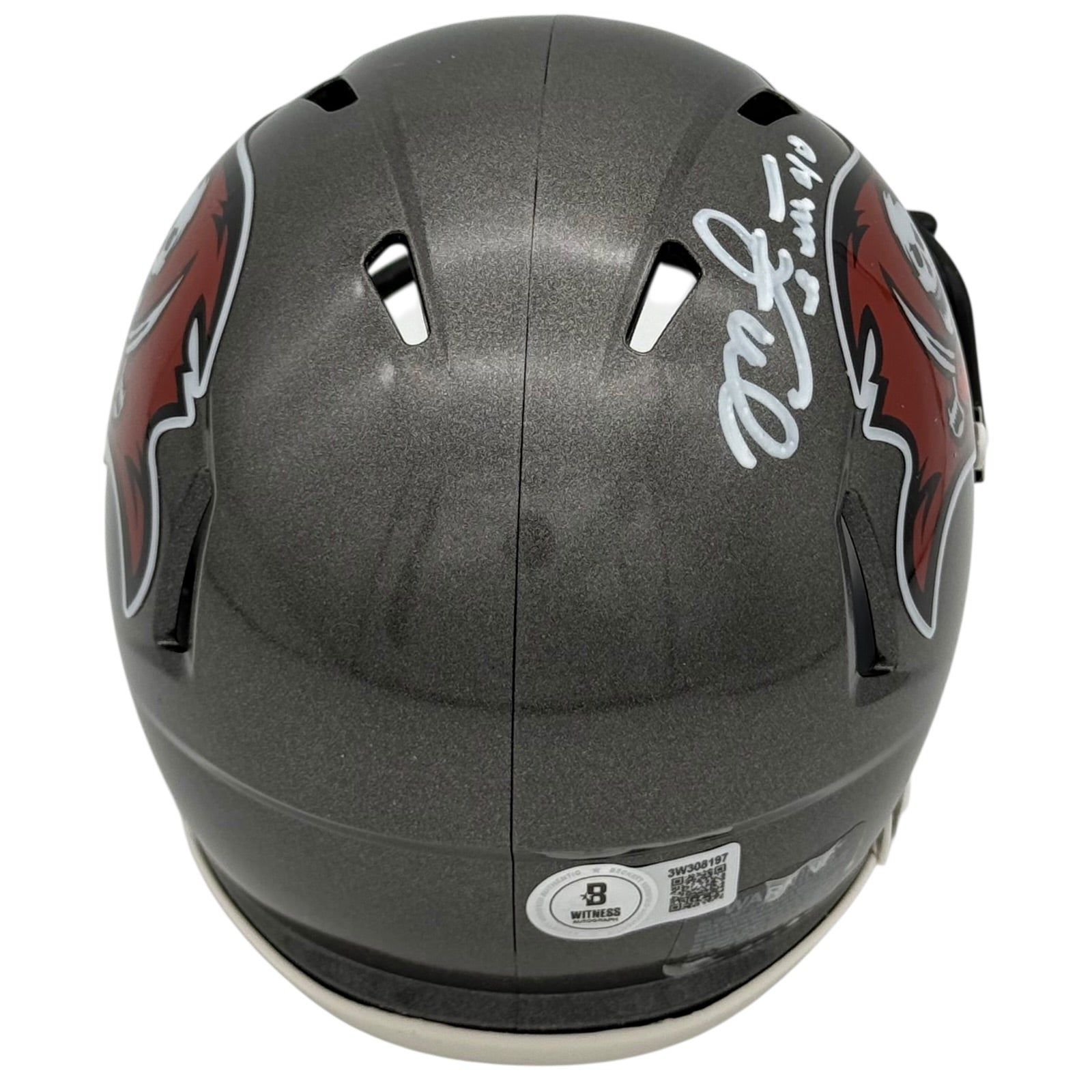 Autographed Mike Alstott Tampa Bay Buccaneers Mini Helmet - JSA-Powers Sports Memorabilia