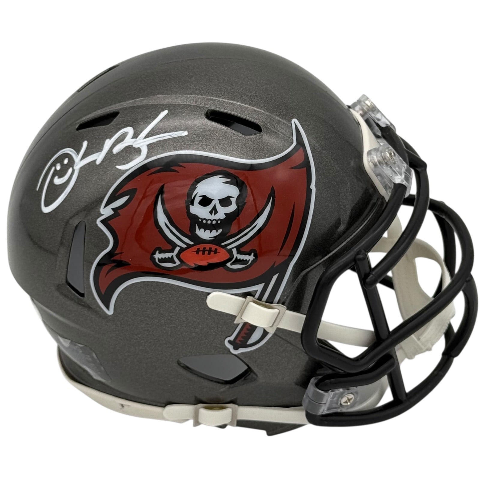 Autographed Derrick Brooks Tampa Bay Buccaneers Mini Helmet - Beckett
