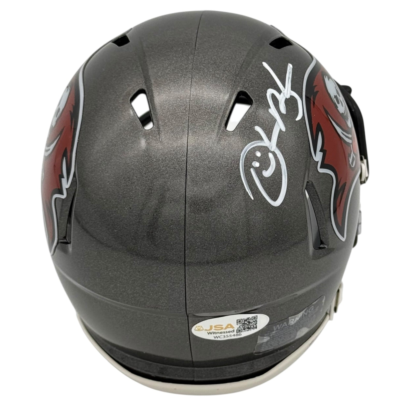 Autographed Derrick Brooks Tampa Bay Buccaneers Mini Helmet - Beckett