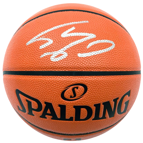Autographed Shaquille O'Neal NBA I/O Basketball - Beckett Witness-Powers Sports Memorabilia