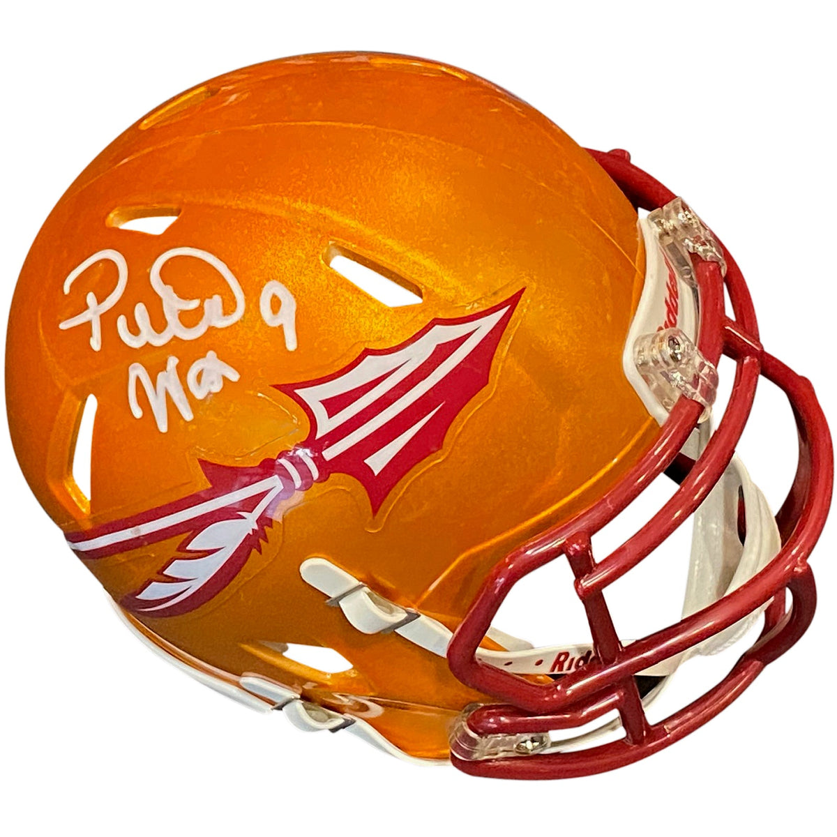 Autographed Peter Warrick Florida State FSU Seminoles (FLASH Alternate) Mini Helmet-Powers Sports Memorabilia