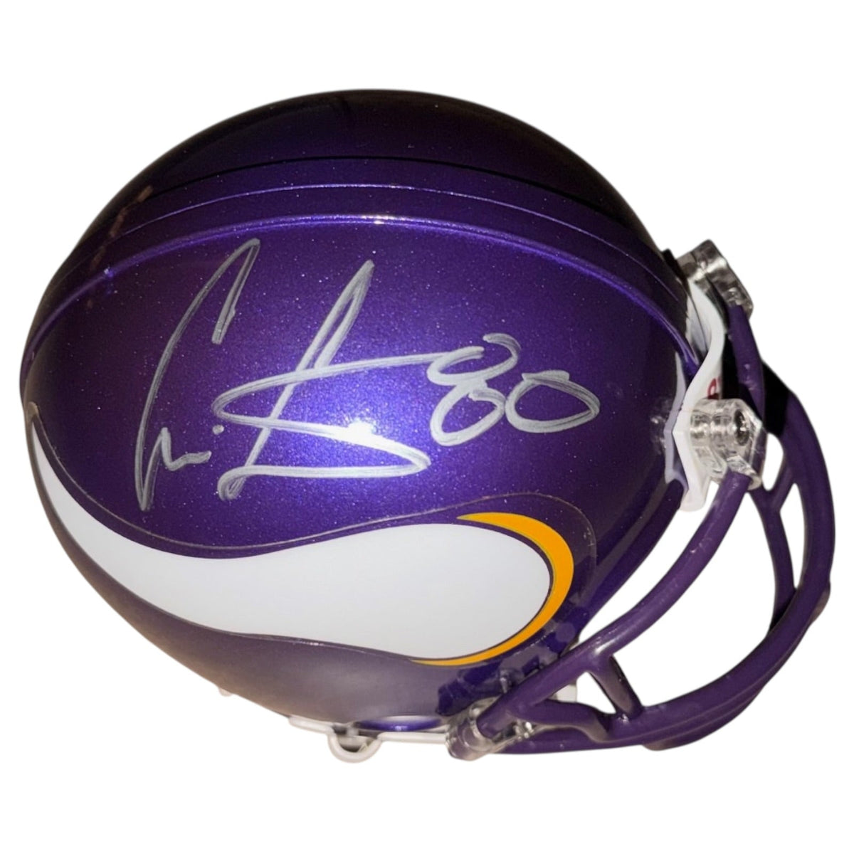 Autographed Cris Carter Minnesota Vikings Mini Helmet - JSA-Powers Sports Memorabilia
