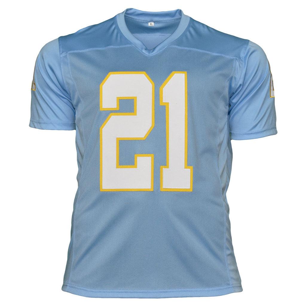 Autographed Ladainian Tomlinson San Diego (Baby Blue #21) Custom Jersey - Beckett-Powers Sports Memorabilia