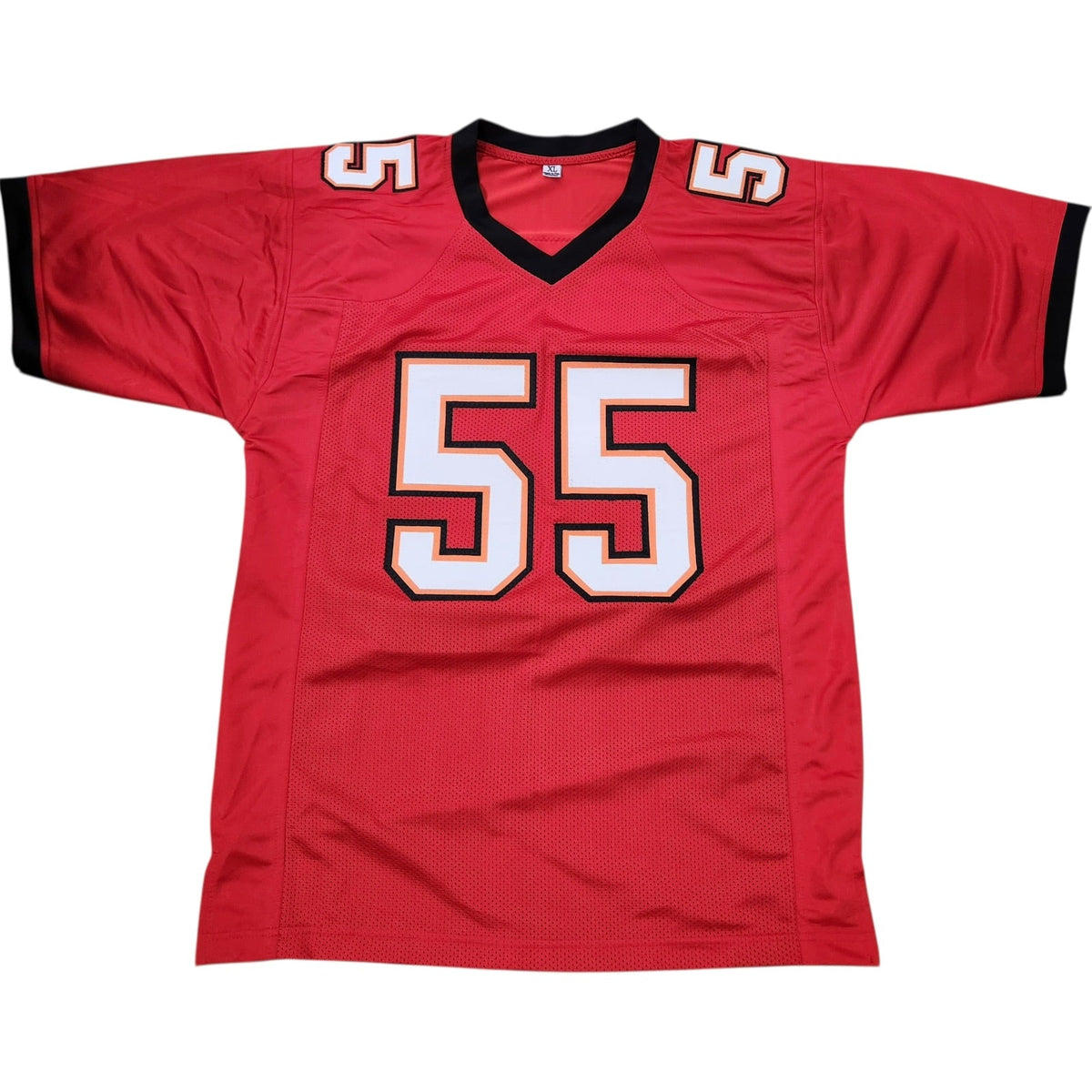 Autographed Derrick Brooks Tampa Bay Buccaneers (Red #55) Custom Jersey - JSA-Powers Sports Memorabilia