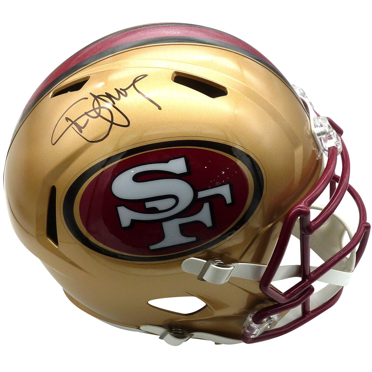 Autographed Steve Young San Francisco 49ers Deluxe Full-Size Replica Helmet - JSA-Powers Sports Memorabilia