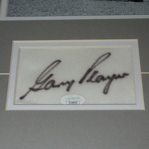 Autographed Jack Nicklaus, Arnold Palmer And Gary Player Big 3 Deluxe Framed Golf Piece - JSA-Powers Sports Memorabilia