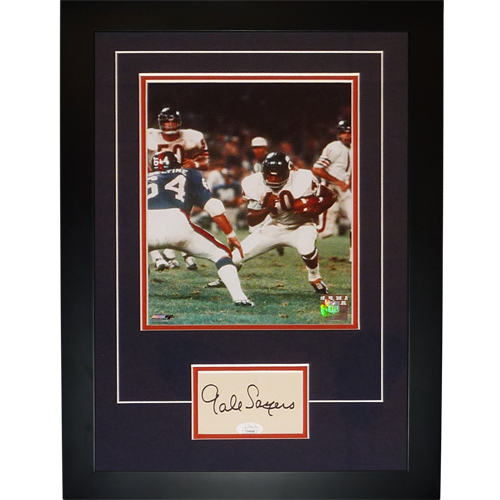 Autographed Gale Sayers Chicago Bears "Signature Series" Frame - JSA-Powers Sports Memorabilia