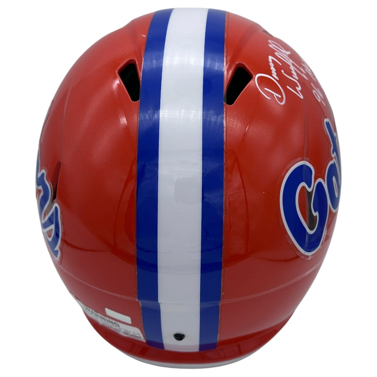Autographed Danny Wuerffel Florida Gators Deluxe Full-Size Replica Helmet w/ "96 Heisman Champs"-Powers Sports Memorabilia