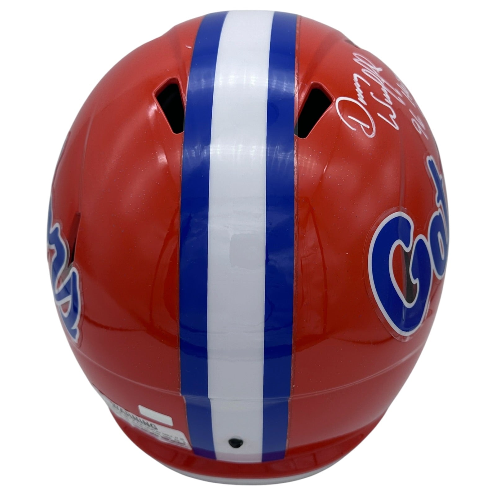 Autographed Danny Wuerffel Florida Gators Deluxe Full-Size Replica Helmet w/ "96 Heisman Champs"-Powers Sports Memorabilia