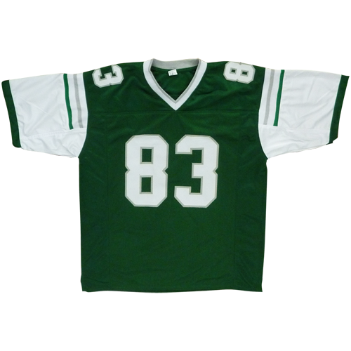 Autographed Vince Papale Philadelphia Eagles (Green #83) Custom Jersey - Beckett-Powers Sports Memorabilia