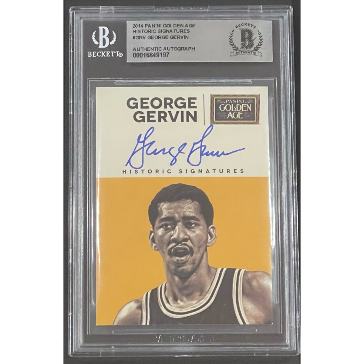 Autographed George Gervin San Antonio Spurs "Signature Series" Frame-Powers Sports Memorabilia