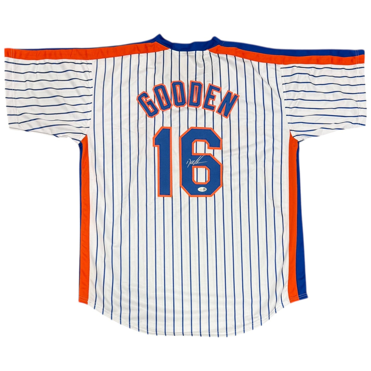 Autographed Dwight Gooden New York Mets (Pinstripe #16) Custom Jersey - JSA-Powers Sports Memorabilia