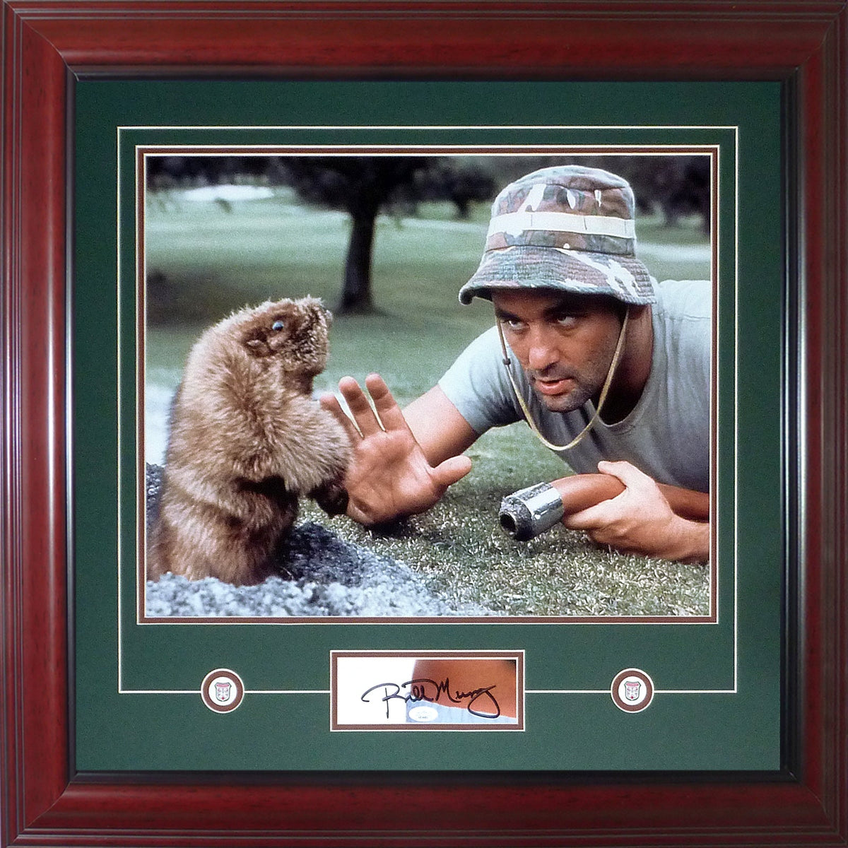 Autographed Bill Murray Caddyshack Movie (with Gopher) Deluxe Framed 16x20 Photo - JSA-Powers Sports Memorabilia
