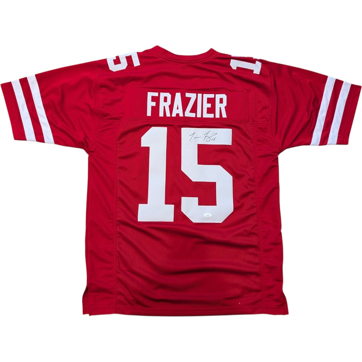 Autographed Tommie Frazier Nebraska Huskers (Red #15) Custom Jersey - JSA-Powers Sports Memorabilia