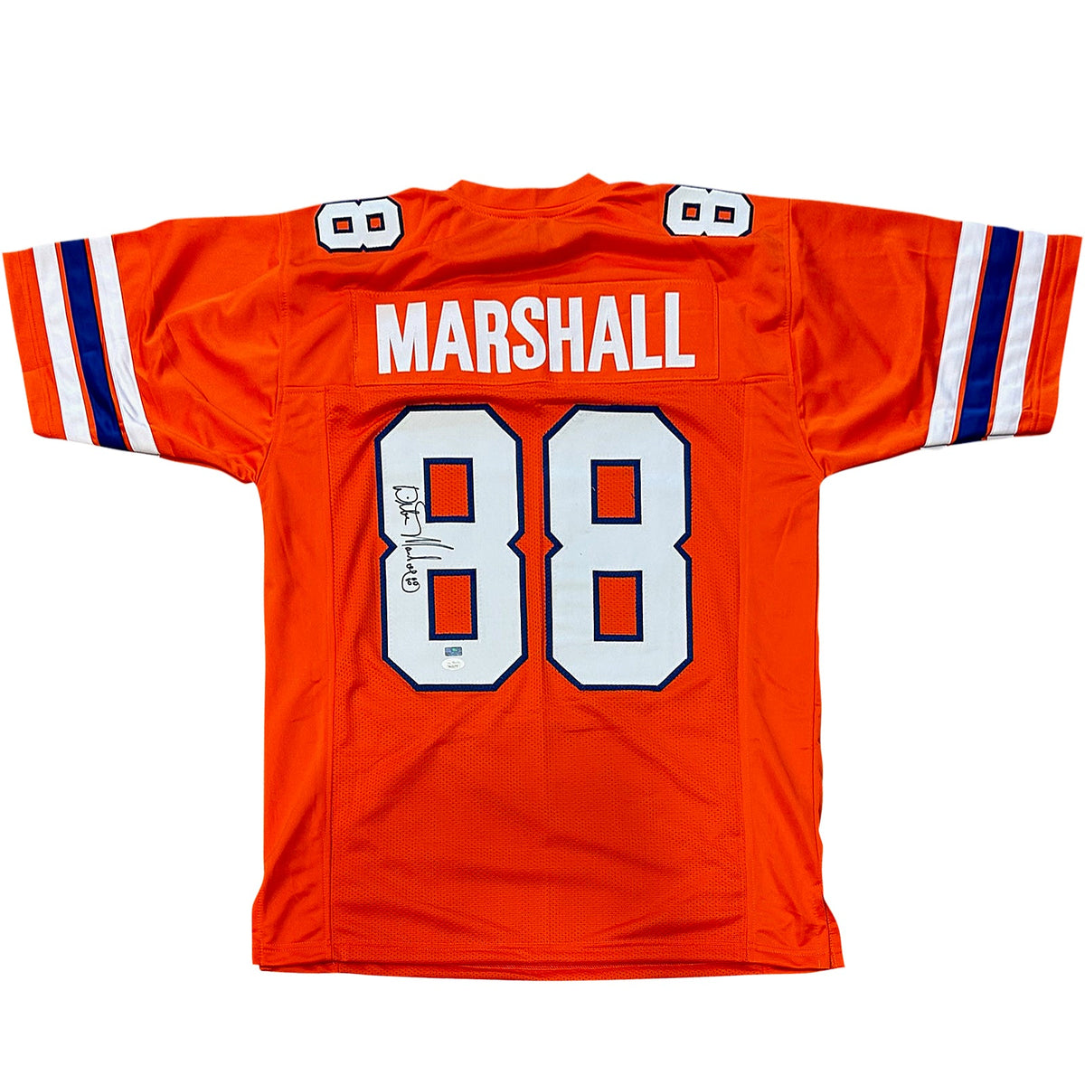 Autographed Wilber Marshall Florida Gators (Orange #88) Custom Jersey - JSA-Powers Sports Memorabilia