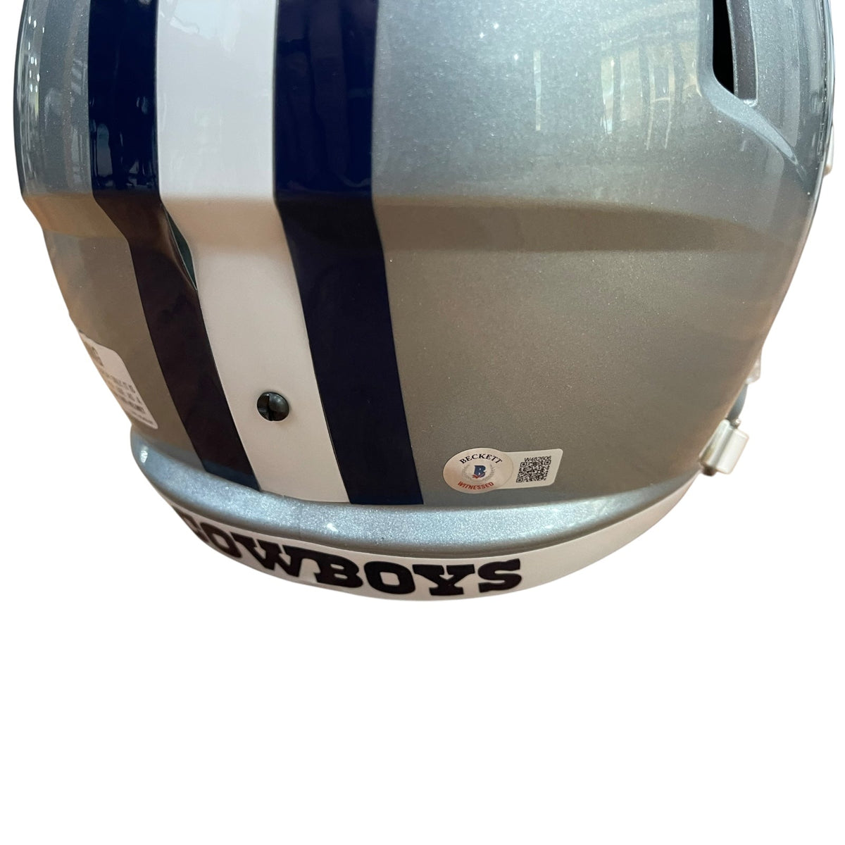 Autographed Tony Dorsett Dallas Cowboys Deluxe Full-Size Replica Helmet - Beckett-Powers Sports Memorabilia