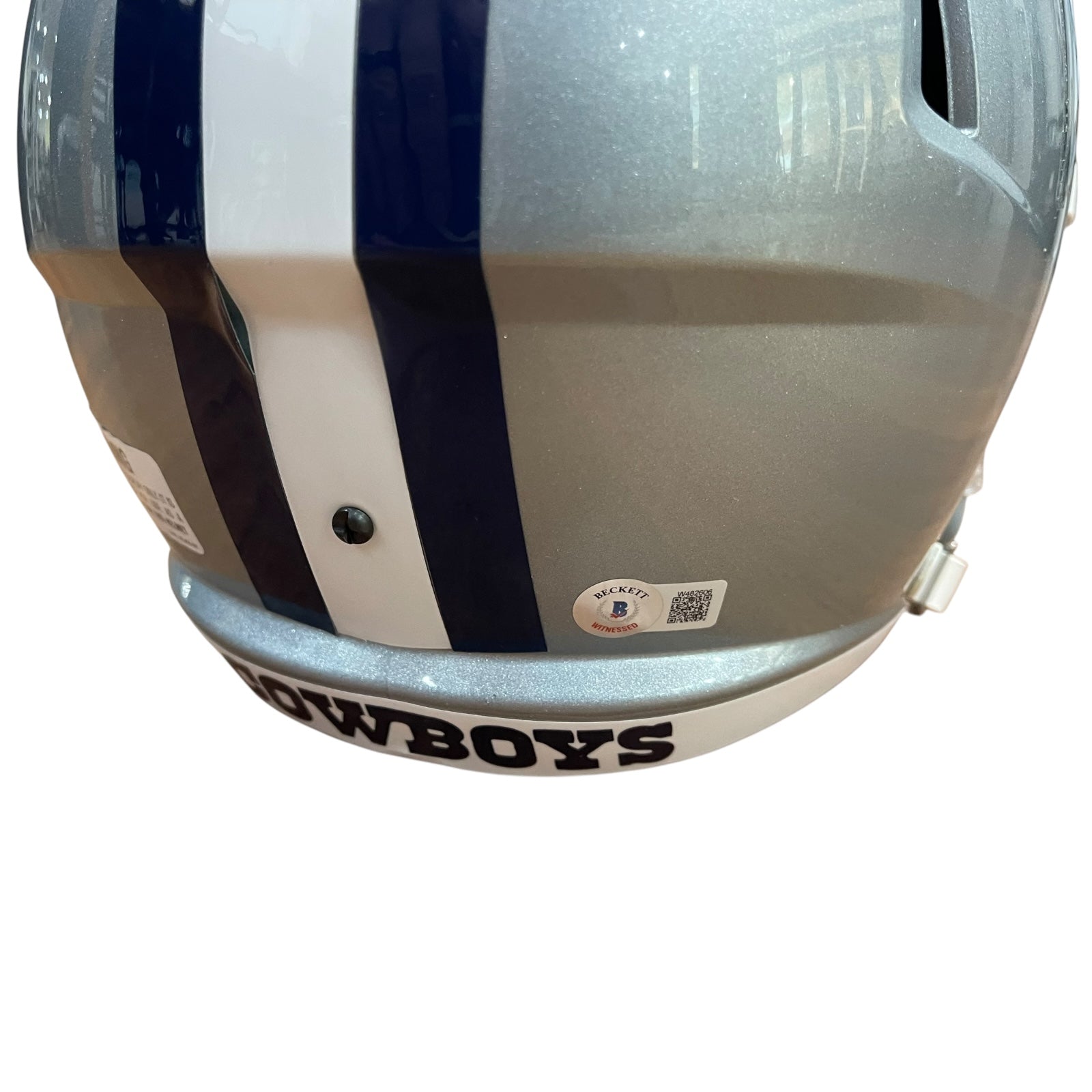 Autographed Tony Dorsett Dallas Cowboys Deluxe Full-Size Replica Helmet - Beckett-Powers Sports Memorabilia
