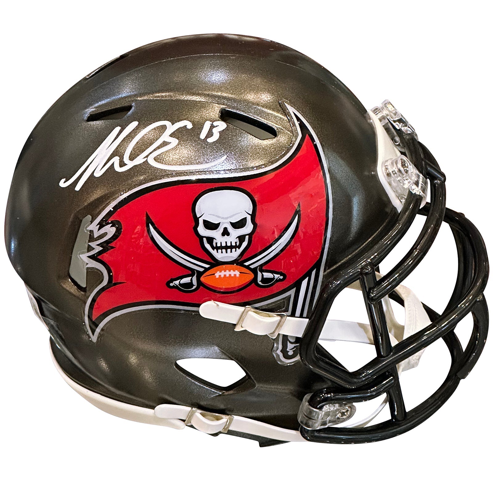 Autographed Mike Evans Tampa Bay Buccaneers Mini Helmet - Beckett-Powers Sports Memorabilia
