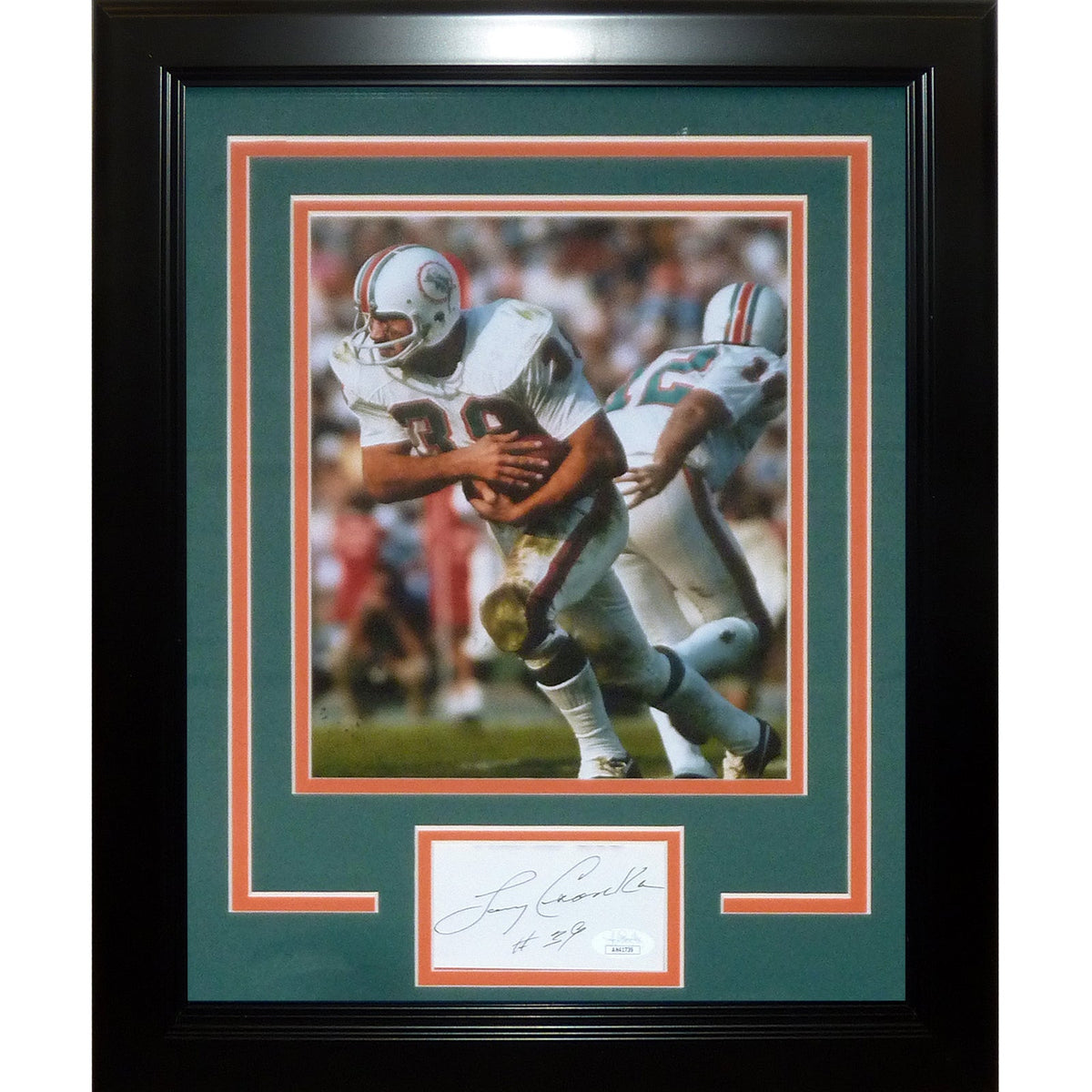 Autographed Larry Csonka Miami Dolphins "Signature Series" Frame - JSA-Powers Sports Memorabilia