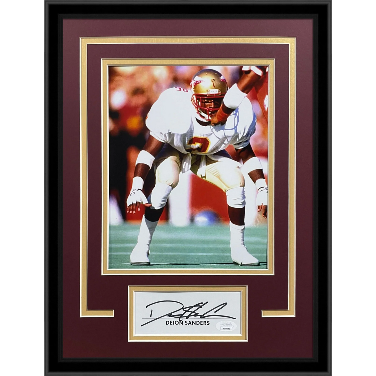 Autographed Deion Sanders FSU Florida State Seminoles "Signature Series" Frame - JSA-Powers Sports Memorabilia