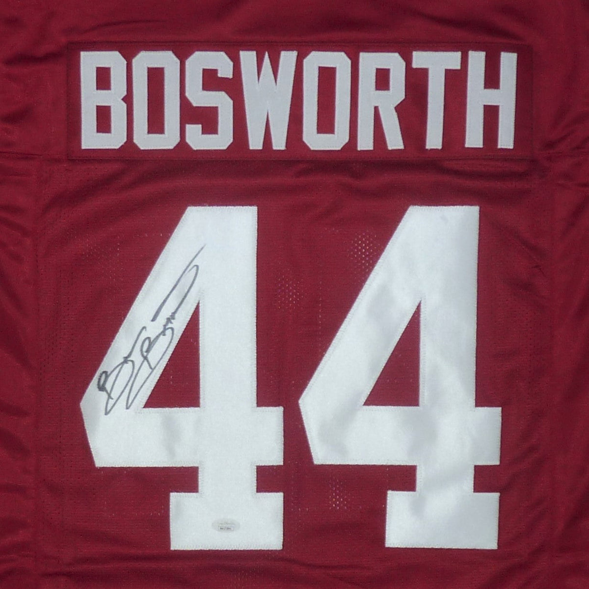 Autographed Brian Bosworth "The Boz" Oklahoma Sooners (Maroon #44) Custom Jersey - JSA-Powers Sports Memorabilia