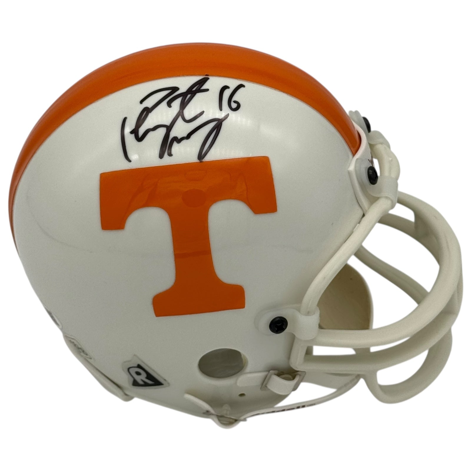 Autographed Peyton Manning Tennessee Vols Mini Helmet-Powers Sports Memorabilia